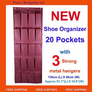 Over the Door Shoe Organizer 20 Pocket Hanger Closet Shoe Rack Storage 