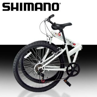   Shimano Mountain Bike Bicycle Foldable 6 Speed Navy Pearl White