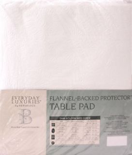 Table Pad Cut to Size Flannel Backed Protector 52x108