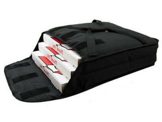 Oven Hot Black Fabric Pizza Bag holds 2 3 16 18 Pizzas NEW
