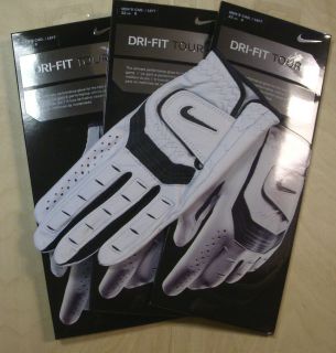   Tour Mens Leather Golf Glove   3 Pack   Nike Authentic   Brand New