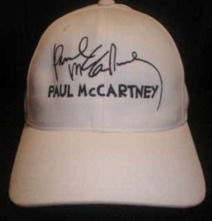 PAUL MCCARTNEY CAP / HAT W/ STITCHED AUTOGRAPH