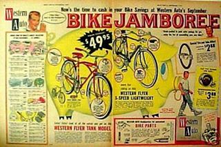   Flyer Tank Boys Bicycle~Speedo​meter~Tires~Pe​dals Bike Parts AD