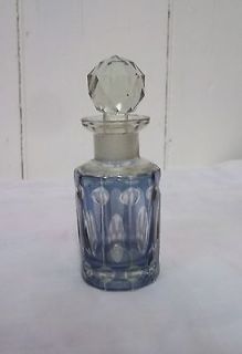 VINTAGE Bohemian Cut Glass Scent / Perfume Bottle