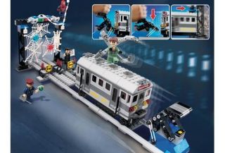LEGO Spider Man   Rare   4855 Train Rescue   Complete without minifigs