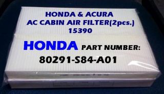 HONDA Accord ACURA 3.2CL 3.2TL CABIN AIR FILTER Premium