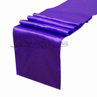 New Purple Satin Table Runners 12 x 108 Wedding Party Decorations