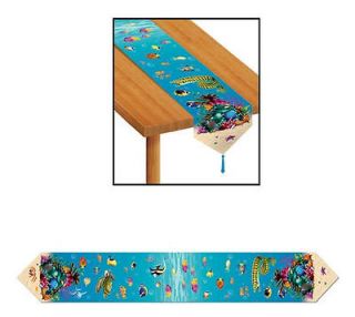 Under The Sea Luau Theme Party Table Runner Decoration