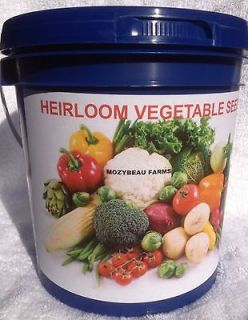 Heirloom SURVIVAL FOOD Stash 101 Variety, Non GMO Garden Seed Cache 