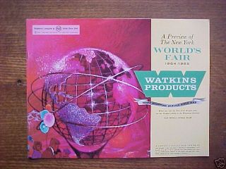 WATKINS PRODUCTS Catal​og New York Worlds Fair 1964