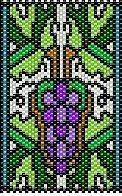 STAINED GLASS GRAPEVINE~BEAD​ED BANNER PATTERN