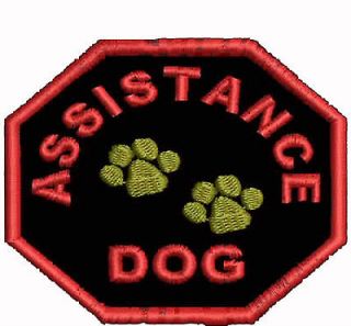Assistance Crest Service Dog Vest Patch Dog Support Patches Working 