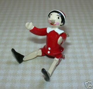 Mini Warwick Pewter Pinocchio Doll, Red DOLLHOUSE