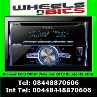 Pioneer FH x700BTDouble din mp3 CD Car Stereo AUX Bluetooth iPod 