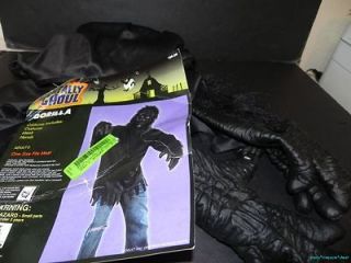 GORILLA COSTUME AND FURRY HANDS NO MASK ADULT OSFM HALLOWEEN ACCESSORY 