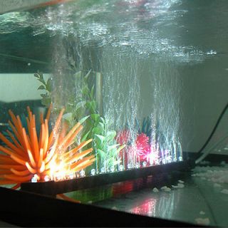 Brand New Aquarium Fish Tank 18 Inch 18 White LED Bubble Decoration 