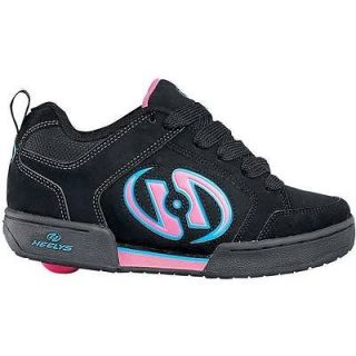 Heelys Charisma black wheels girl skate shoes youth 12C