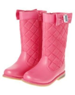   Equestrian Club Size 4 NWT Pink Quilted Gem Bow Boots horse shoes