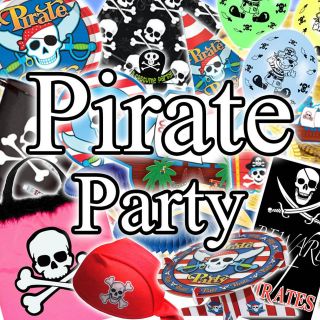 Pirate Party Skull Crossbones Balloons Tableware Decorations All In On 
