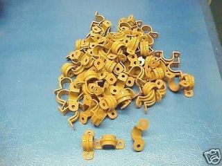 100PC 5/8 PVC PIPE HANGERS CLAMPS PLASTIC COPPER PLUMBER FREE SHIP 