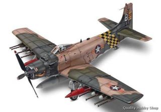   scale AD 6 Skyraider Fighter Aircraft skill 2 plastic model kit#5312