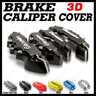 4pcs 3D Black Brembo Car Brake Caliper Covers Kit Mitsubishi Isuzu 