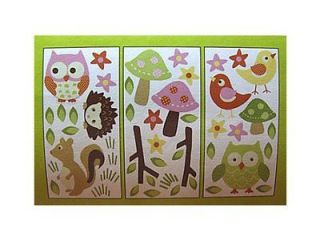   LOVE n and & NATURE Owl Wall Decal Sticker Set Nature Girl Room Art