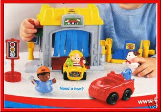   LITTLE PEOPLE Discovering VEHICLES at the GARAGE + Cars +DVD *NEW