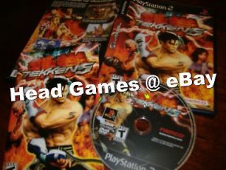 Tekken 5 Playstation 2 PS2 game COMPLETE original black