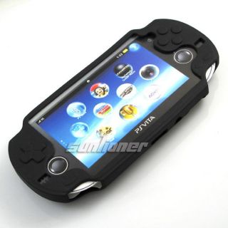Silicone Soft Skin Case Cover for Sony PlayStation PS Vita PSV Black