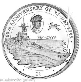 BRITISH VIRGIN ISLANDS $1 2005 BU  VJ DAY 1945   USS MISSOURI 