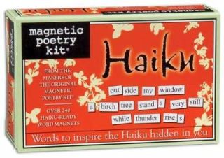 Refrigerator Magnets Magnetic Poetry Kit, Haiku 3158