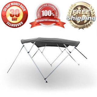 BOW BIMINI PONTOON DECK BOAT COVER TOP 67 72 GRAY 8 FT INCLUDES 