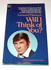 Will I Think of You Leonard Nimoy Poetry Paperback Book
