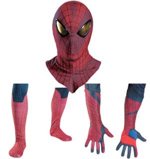 Adult Marvel Movie The Amazing Spider Man Mask Gloves / Boot Costume 