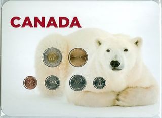 2010 Polar Bear Canada 10 Royal Canadian Mint 6 Coin Gift Set UNC LOT 