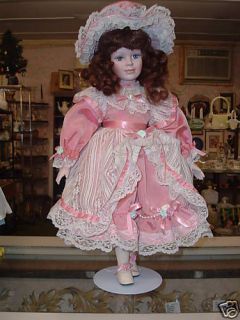 MADISON LEE PORCELAIN DOLL VICTORIAN COSTUME 19 TALL