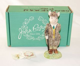 Vintage Beswick The Gentleman Pig Figurine + Box, English Country 