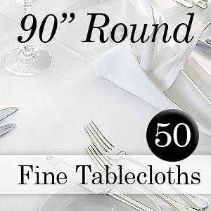 90 round tablecloth in Napkins, Tablecloths & Plates