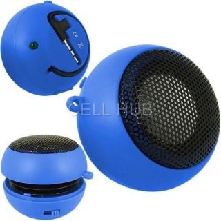 BLUE RECHARGEABLE MINI PORTABLE SPEAKER FOR Samsung C3200 Monte Bar