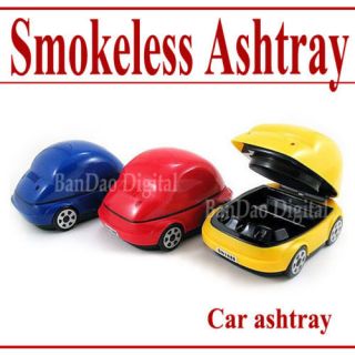 USB Car shape Model Auto Cigarette Smokeless Ashtray Purifier X