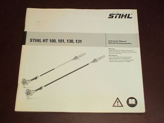STIHL Pole Pruner Chain Saw Owner Instruction Operator Manual HT 100 