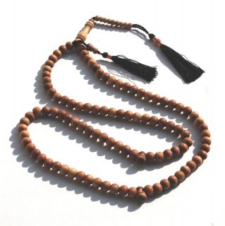 8mm Sandalwood Tasbih Prayer Beads FREE UK SHIPPING 
