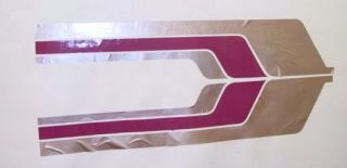 PONTOON PEWTER/MAROON BOAT PORT AND STBD DECALS (Set of 2) decal