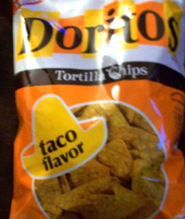 Taco Doritos 1 fresh bag chips crisps 12 oz tortilla