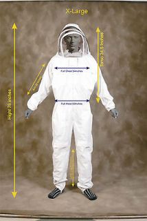 Professional Heavy duty Bee Suit, Beekeeping Supply Suit (w/ Gloves 
