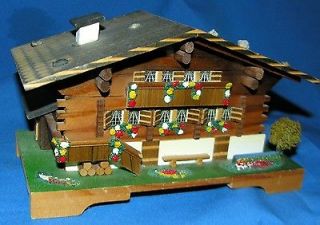 VTG RELIGION, 1984 BAPTIST CONFERENCE SWISS WOOD CHALET HOUSE JEWELRY 
