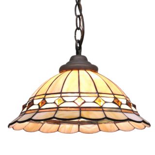 Kichler Olde Brick Leaded Glass Chandelier/Pen​dant*NIB*