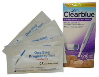 20 CLEARBLUE FERTILITY MONITOR STICKS+5 PREGNANCY TESTS