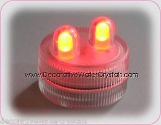 10 RED Water Submersible /Proof DUAL LED Tea Light Wedding Event 
